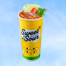 Black tea with lime ชามะนาว