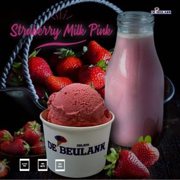 Pink Strawberry Milk [ 16 oz. Pint Gelato ]