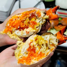 ปูทะเลไข่นึ่ง 1 ตัว ไข่แน่นๆ (ประมาน 200-300g)