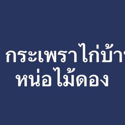 กระเพราไก่บ้านหน่อไม้ดอง