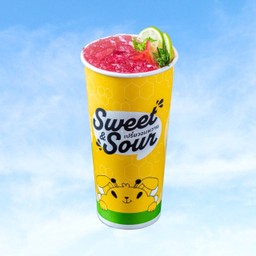 Sweet syrup lime soda  แดงมะนาวโซดา
