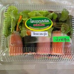 สลัดโรล 7 ชิ้น ไส้กรอก,ปูอัด