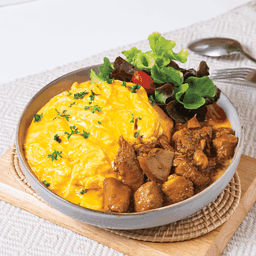 ข้าวไข่ข้นหน้าไก่สูตรโบราณ