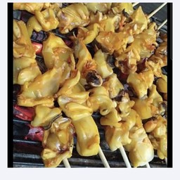 คอปลาหมึกย่างครึ่งโล
