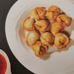 Crispy Tortellini with  BBQ sauce