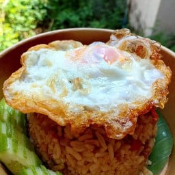 กระเพราหมูสับคลุกข้าว (ใส่แค่ใบกระเพรา