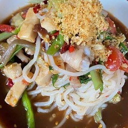 ตำเส้นข้าวเปียกลาว (เส้นก๋วยจั๊บญวน)