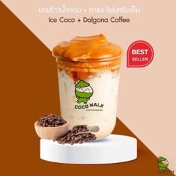 มะพร้าวน้ำหอม กาแฟ โฟครีมเย็น ice coco dalgona coffee