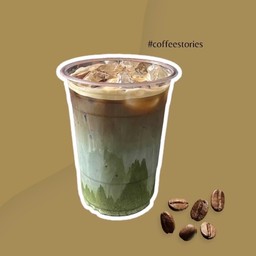 Iced Matcha Espresso (มัทฉะเอสเพรสโซ่เย็น)