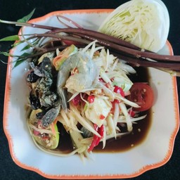 ตำกุ้งสด