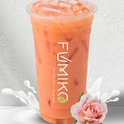 ชากุหลาบลาเต้