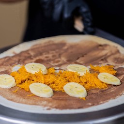 นูเทลล่ากล้วยฝอยทอง - nutella with banana and golden threads