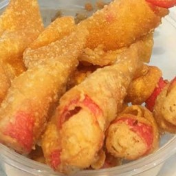 เกี๊ยวห่อปูอัดทอด