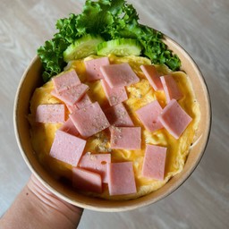 ข้าวไข่ข้นแฮมหมู