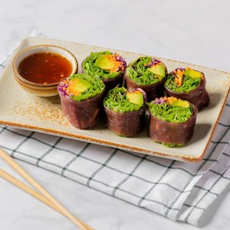 Spring Roll Riceberry Wrap สลัดโรลข้าวไรซ์เบอร์รี่