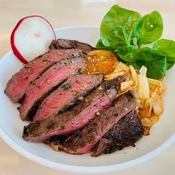 ข้าวเนื้อย่างริบอาย