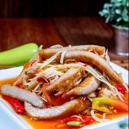 6.ตำหมูตกครก