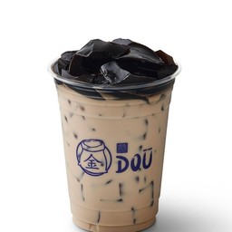 นมสดเฉาก๊วยเย็นแก้ว 16 ออนซ์