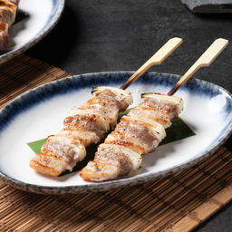 หมูสามชั้นต้นหอมย่างเกลือ/เทอริยากิ / Butabara Kushiyaki with Salt or Teriyaki