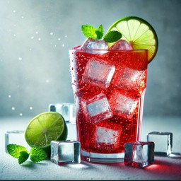 น้ำแดงมะนาวโซดา