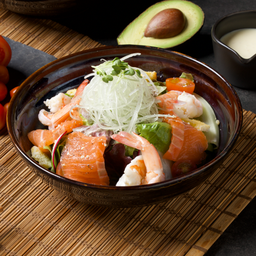 สลัดแซลมอนกุ้ง / Salmon and Shrimp Salad