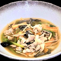Pork And Vegetabies Ankake Thick Soup Udon (Hot)