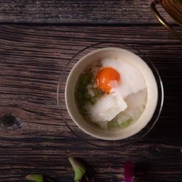 บัวลอยไข่เค็ม+มะพร้าวอ่อน