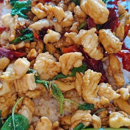 ข้าวกะเพราไก่สับ