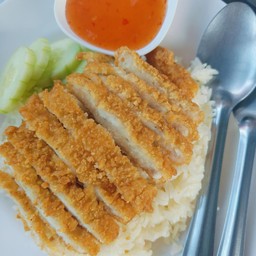 ข้าวมันไก่ทอด