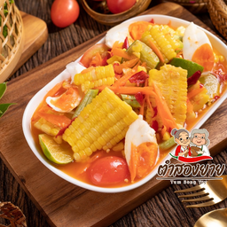 ตำข้าวโพดไข่เค็ม