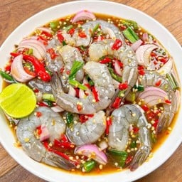 ยำเกาเหลากุ้งสด