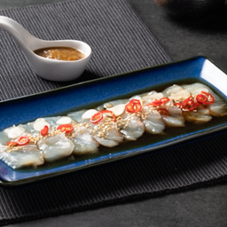 ซาชิมิปลามาไดดองน้ำปลา/ ซีอิ๊วญี่ปุ่น / Madai Uzukuri Sashimi with Fish Sauce or Shoyu