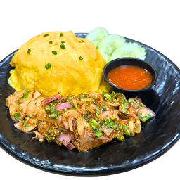 74.ข้าวไข่ข้นน้ำตก