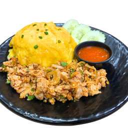 73.ข้าวไข่ข้นลาบ