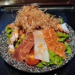 Seafood salad with homemade