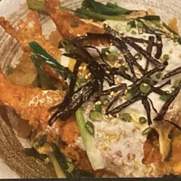 0912 ข้าวหน้ากุ้งทอด EBI TEM DON