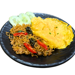 76.มาม่าผัดขี้เมาไข่ข้น