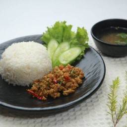 59.คั่วกลิ้งราดข้าว