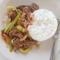 ผัดพริกอ่อนตับ