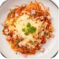 สปาเก็ตตี้โบลองเนสซอสเผ็ดแฮมชีส