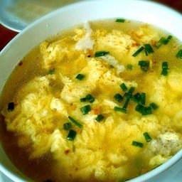 แกงจืดไข่น้ำหมูสับแบบโบราณ(ไม่ทอดไข่)+ข้าว