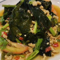 ยำ สาหร่ายวา กาเมะ (หมูสับ)