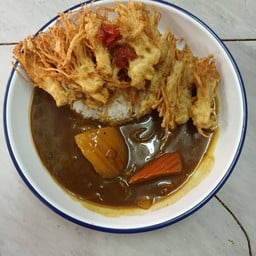 ข้าวแกงกระหรี่เห็ดทอด