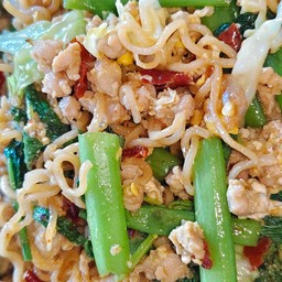 ผัดขี้เมาไวไวหมูสับ