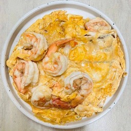 ไข่ขยี้กุ้งสับ