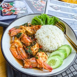 กะเพรา กุ้ง