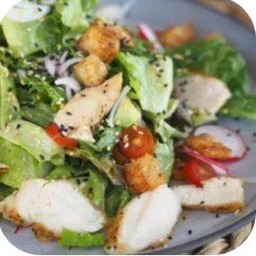 สลัดไก่ย่างฮันนี่มัสตาร์ด