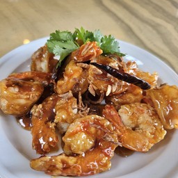 กุ้งทอดซอสมะขาม