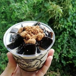 เฉาก๊วยนมสด แยกเนื้อ แยกนม (แบบกระปุก)