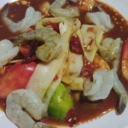 ตำหลวงพระบางกุ้งสด